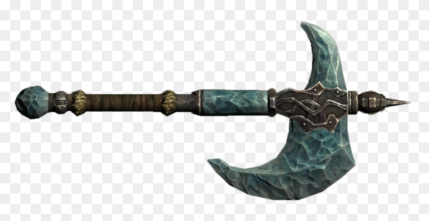 Stalhrim War Axe, One Of The Best War Axes In Skyrim - Stalhrim Axe, HD