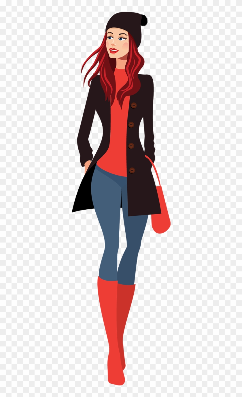 Fashion Lady Clipart Png - Beautiful Girl Png Cartoon, Transparent Png