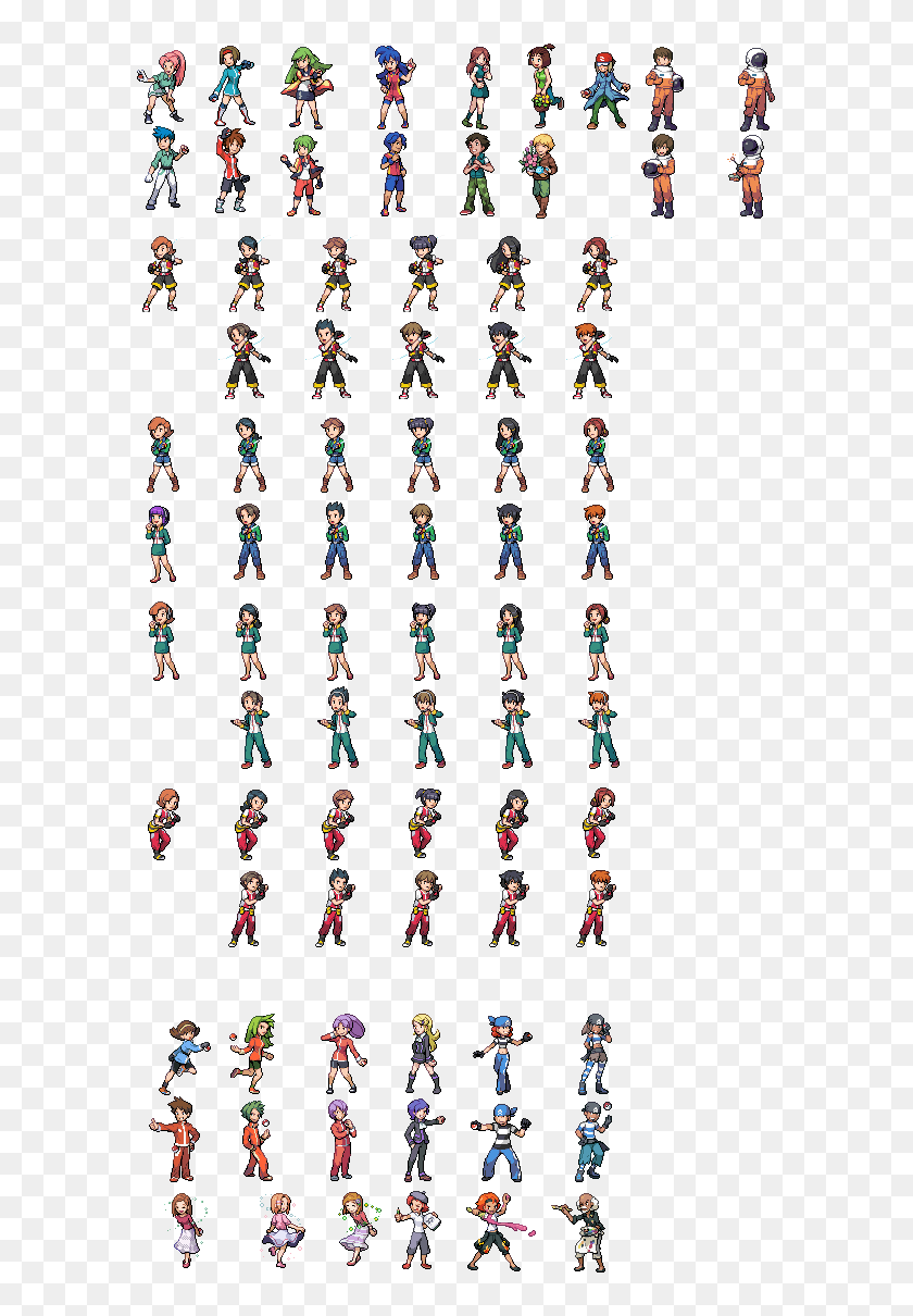 Pokemon Trainer Class Sprites, HD Png Download - 587x1130 (#4322788 ...