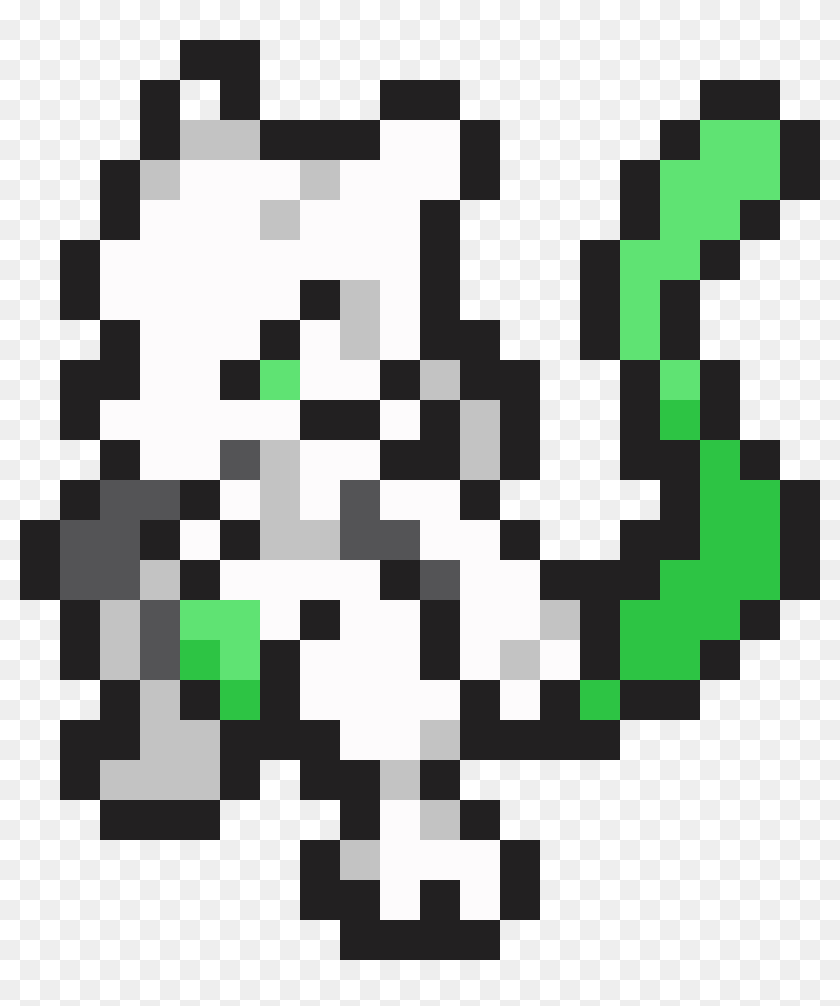 Shiny Mewtwo Pokemon Sprite - Mewtwo Pixel Art, HD Png Download ...