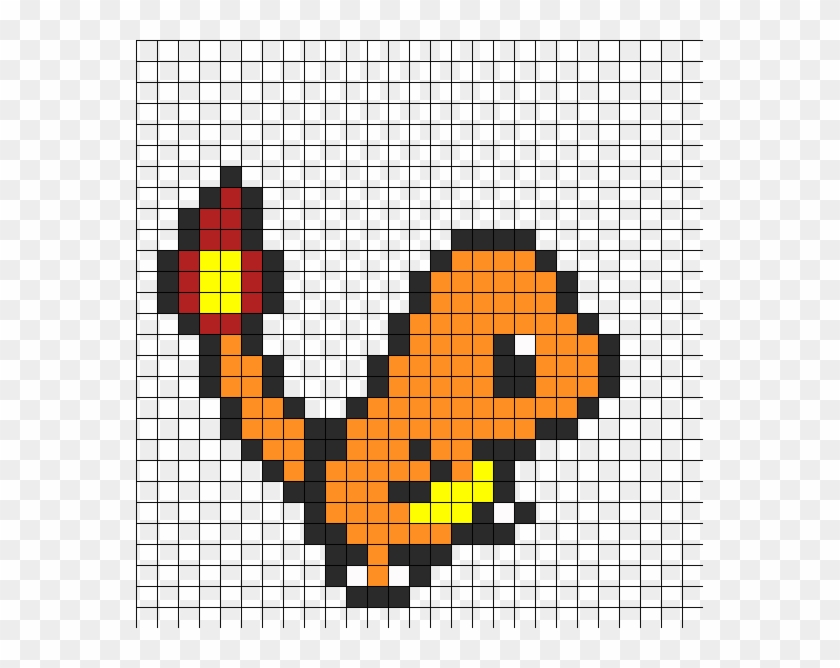 Charmander Perler Bead Pattern / Bead Sprite - Charmander Perler Bead ...