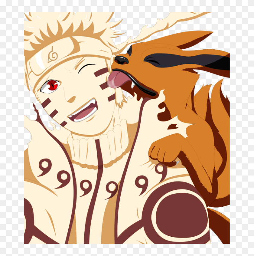 Naruto Shippuuden Images Naruto Shippuden Hd Wallpaper Naruto And Baby Kurama Hd Png Download 681x766 Pinpng