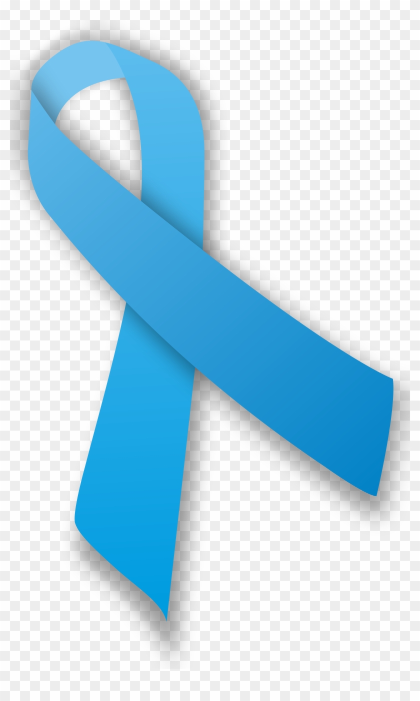 Blue Ribbon Png Transparent Image - Prostate Cancer Ribbon Png, Png ...