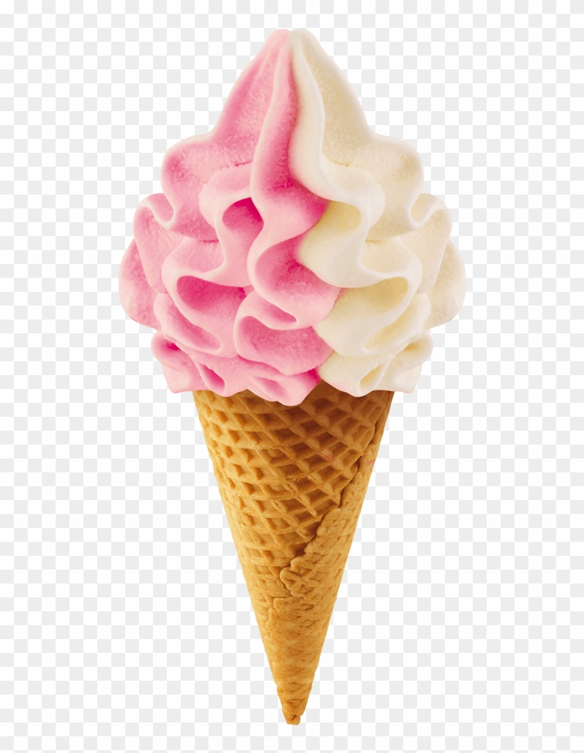 Ice Cream Cones Chocolate Neapolitan Strawberry - Vanilla And 