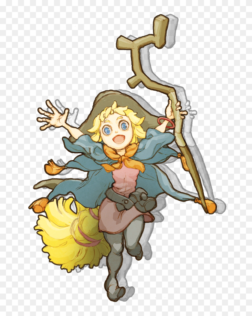 Her Offensive Magic Spells Are Very Powerful, While - Cartoon, HD Png ...
