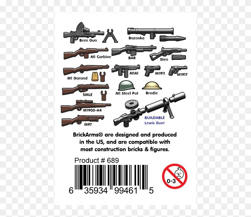 Brickarms Ww2 Allies Pack Hd Png Download 700x644 4611349 Pinpng