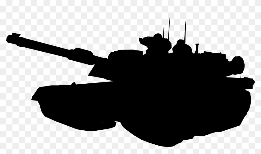 Tank Silhouette - M1 Abrams Tank Png, Transparent Png - 2768x1500 ...