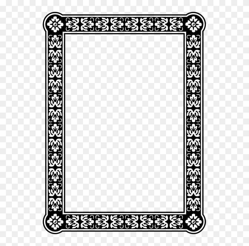 Picture Frames Decorative Arts Ornament Molding Wall - Black And White ...