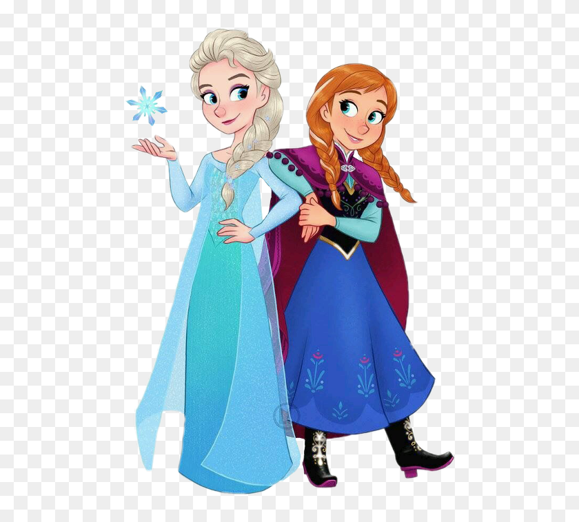 Elsa Y Anna Animado, HD Png Download - 480x678 (#4778873) - PinPng