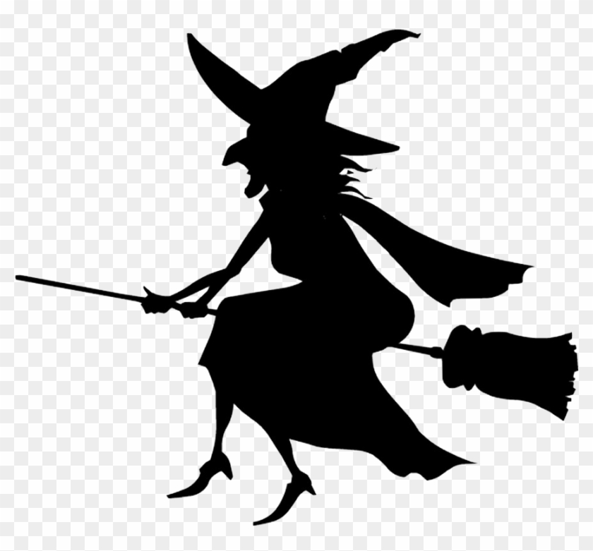 Halloween Transparent Png Pictures - Black And White Witch, Png ...