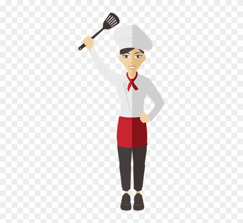 Chef, Woman, Cooking, Uniform, Cook - Transparent Woman Png Chef Clip ...