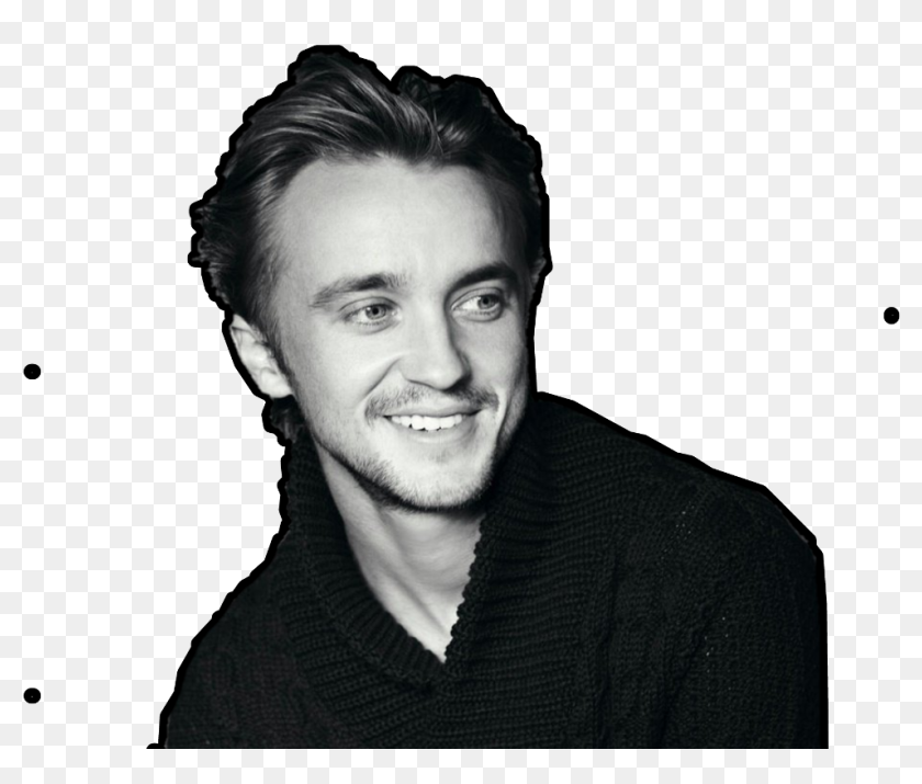 #tom Felton B&w - Tom Felton, HD Png Download - 1024x1024 (#4803122) - PinPng