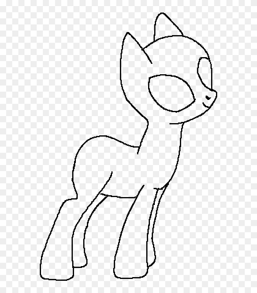 Mlp Base - Line Art, HD Png Download - 1000x1000 (#4848282) - PinPng