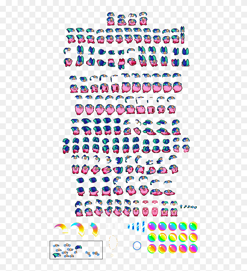 Quote Kirby Sprite Sheet, HD Png Download - 518x847 (#4850313) - PinPng