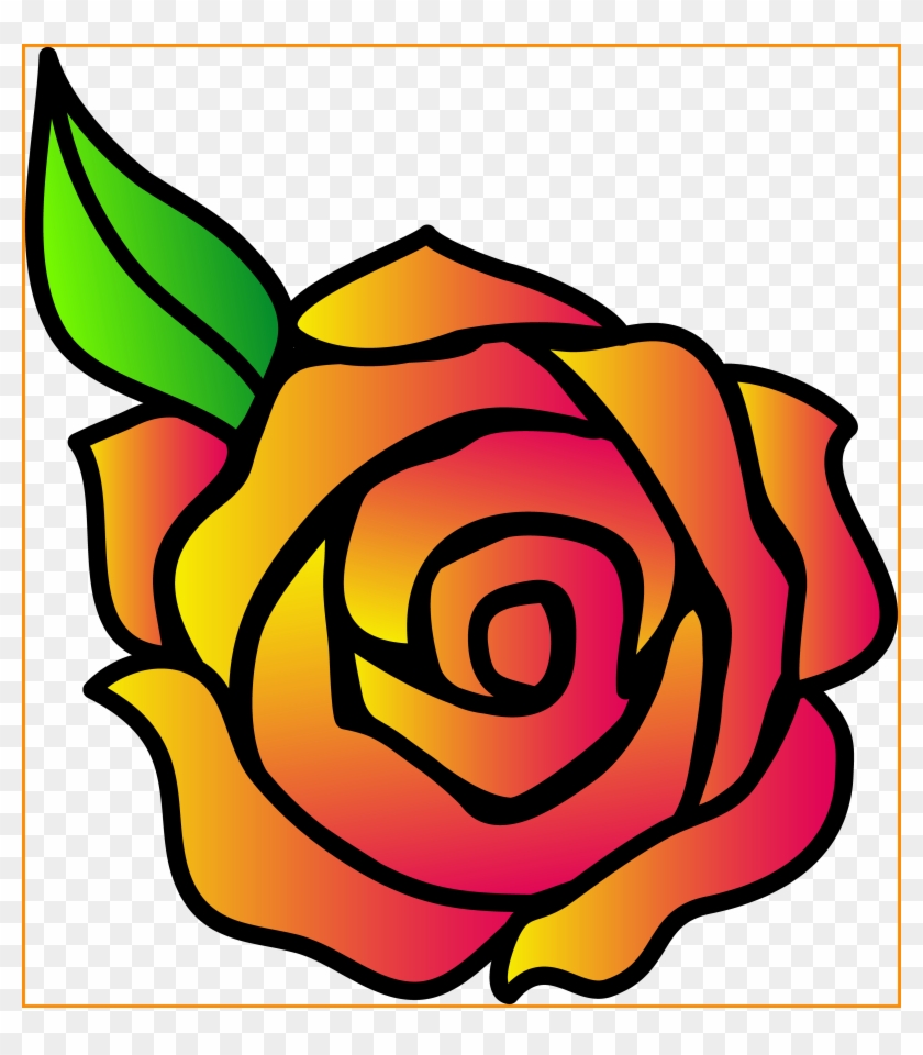 Stunning Rose Flower Clip Art Beauty And The Beast Rose Cartoon Hd Png Download 4072x4464 4956 Pinpng