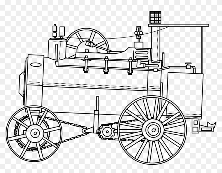 Паровой двигатель рисунок карандашом