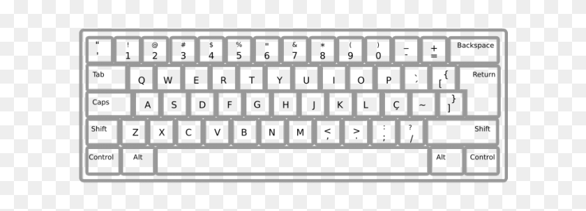 Keyboard Clipart Abnt - Apple Magic Keyboard And Mouse, HD Png Download ...