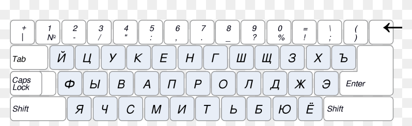 Ukrainian Keyboard , Png Download - Dvorak Cheatsheet, Transparent Png ...