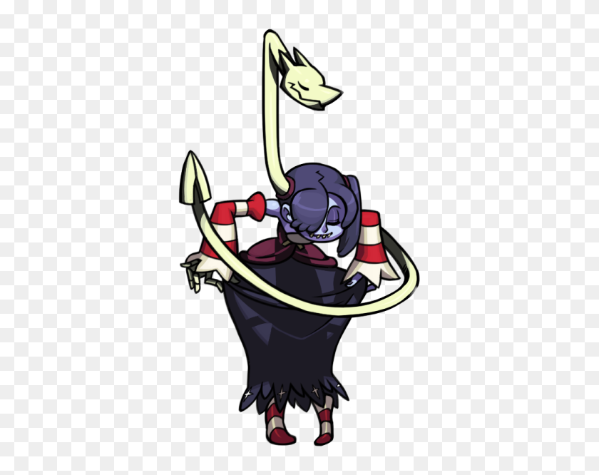 Skullgirls Squigly In Game Poses, HD Png Download - 339x586 (#4972588 ...