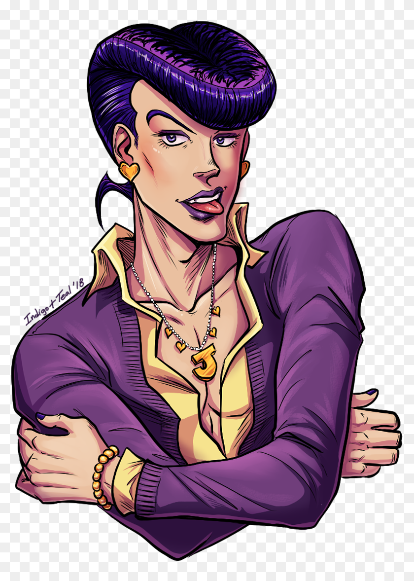 Josuke Higashikata Jjba Jojo's Bizarre Adventure Jjba - Cartoon, HD Png ...