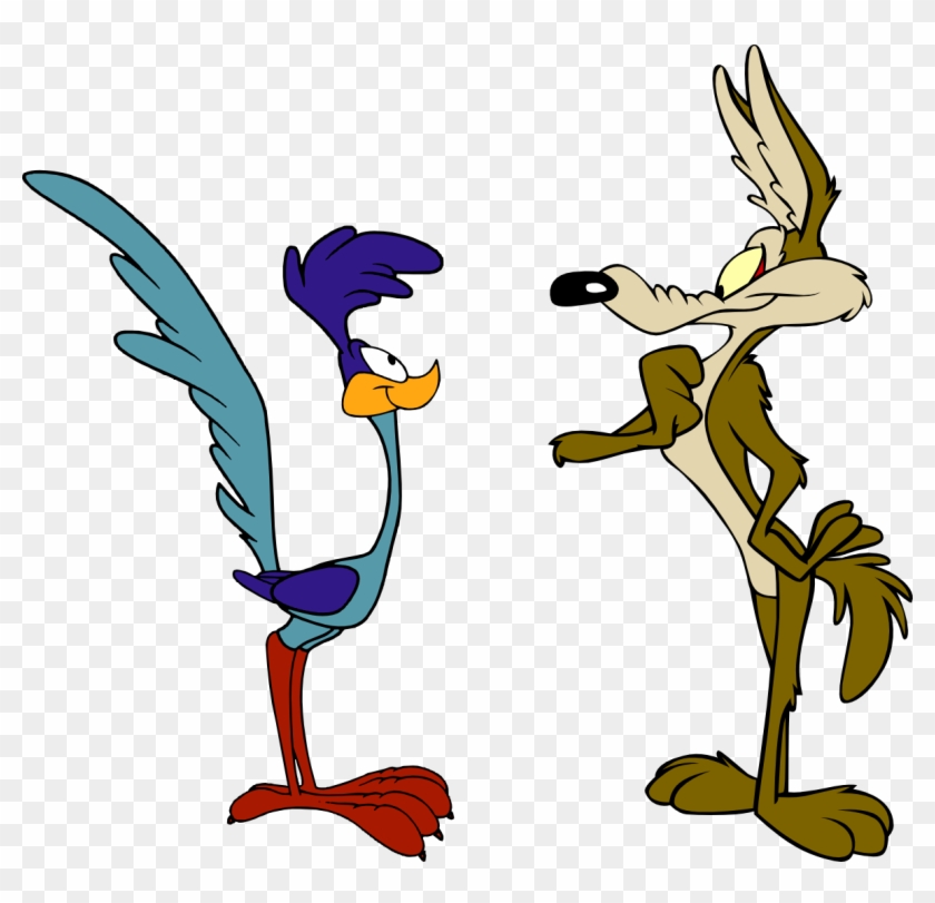 The Coyote And Roadrunner - Wile E Coyote And Road Runner, HD Png