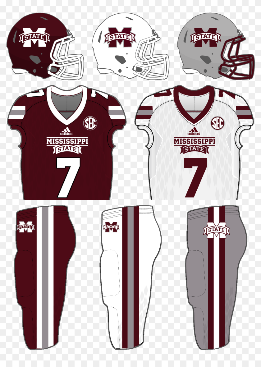 Msu Pre 2017 Unis Football Mississippi State University Bulldogs, HD