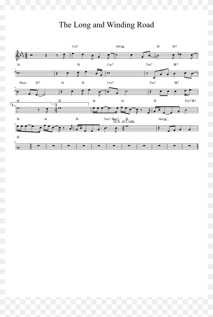 The Long And Winding Road Sheet Music 1 Of 1 Pages - Long And Winding ...