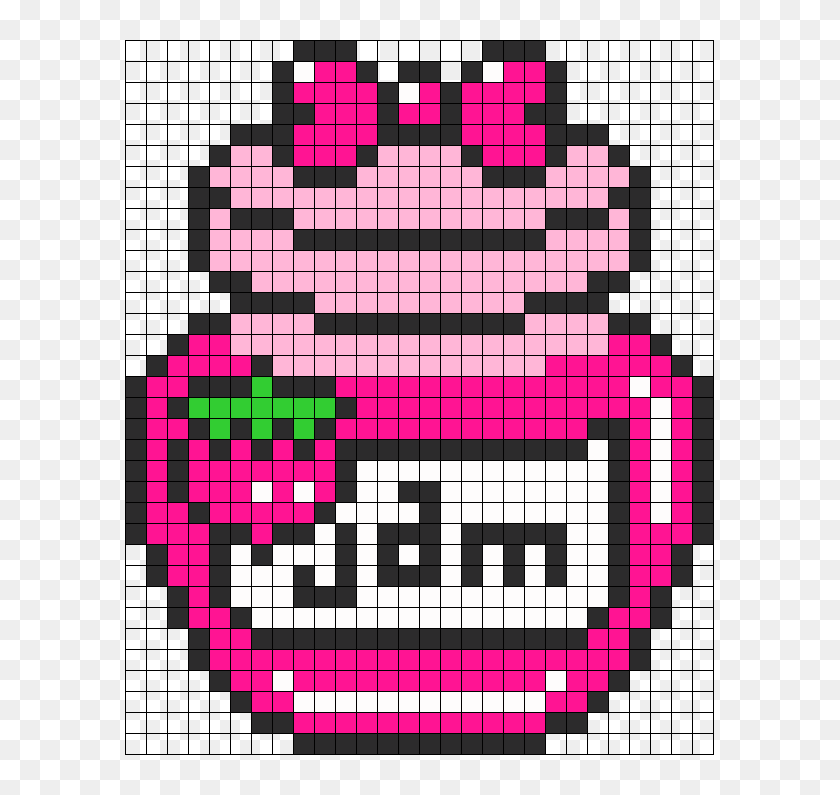 Cute Strawberry Perler Bead Pattern Perler Bead Pattern, Bead Sprites