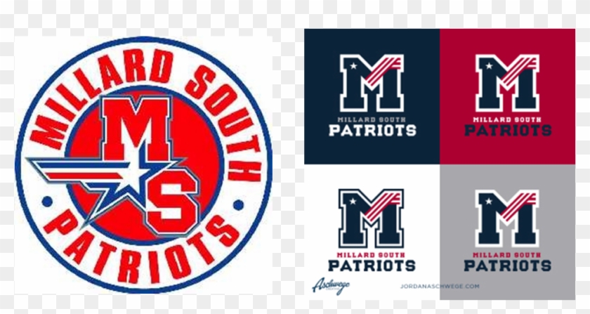 Current Mshs Logo On The Left - Millard South High School Patriots, HD ...