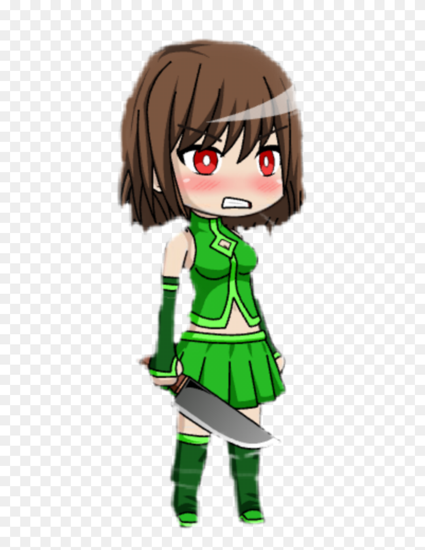 Chara Undertale Gachastudio Cartoon Hd Png Download 1024x1024 Pinpng