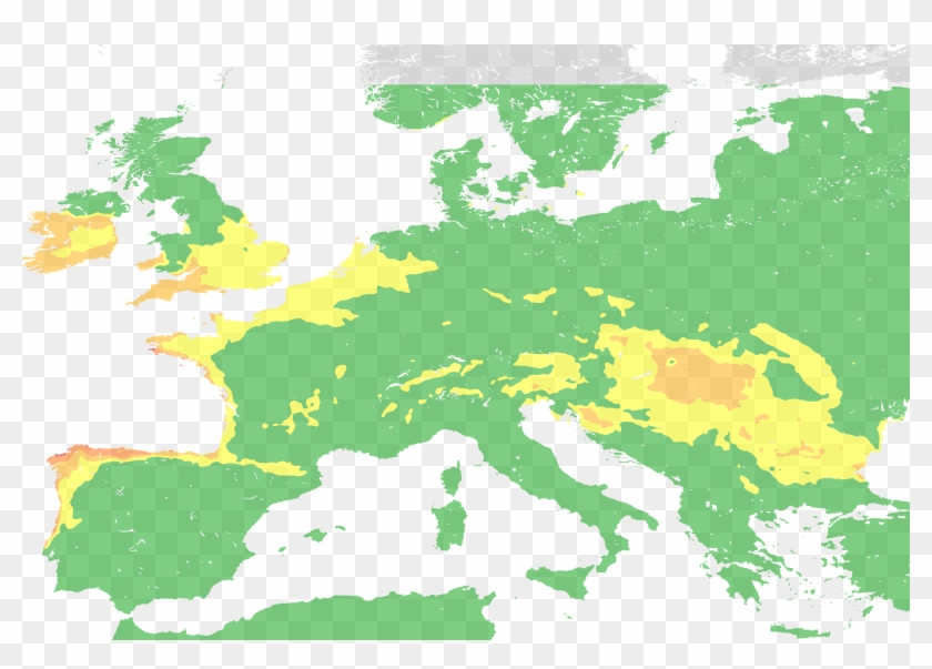 2015 08 27 - Europe Map Unlabeled Africa, HD Png Download - 2818x1892