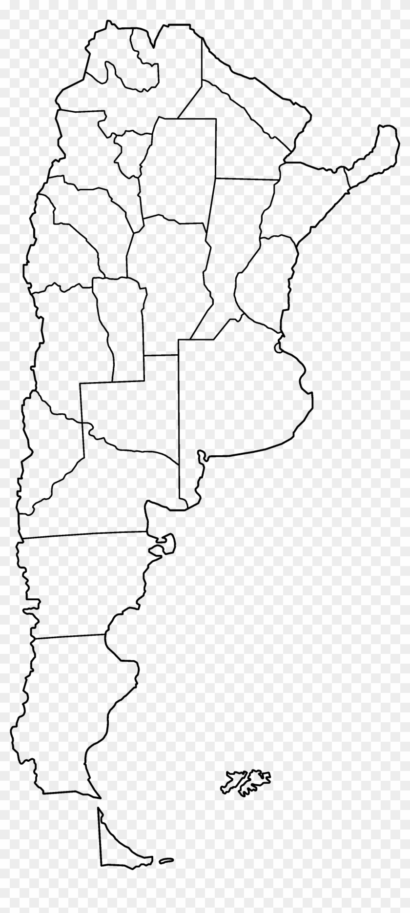 Argentina Provinces Blank Mapa De Argentina Vector Hd Png Download 2000x4280 540476 Pinpng 5920