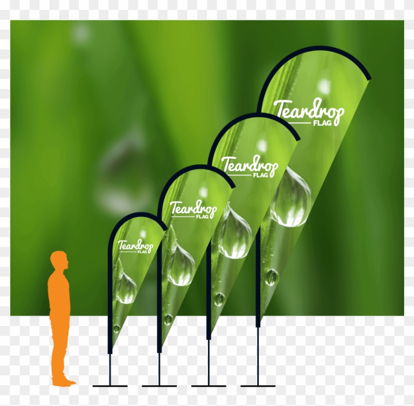 Teardrop Product Image With Background , Png Download - Teardrops Flag ...