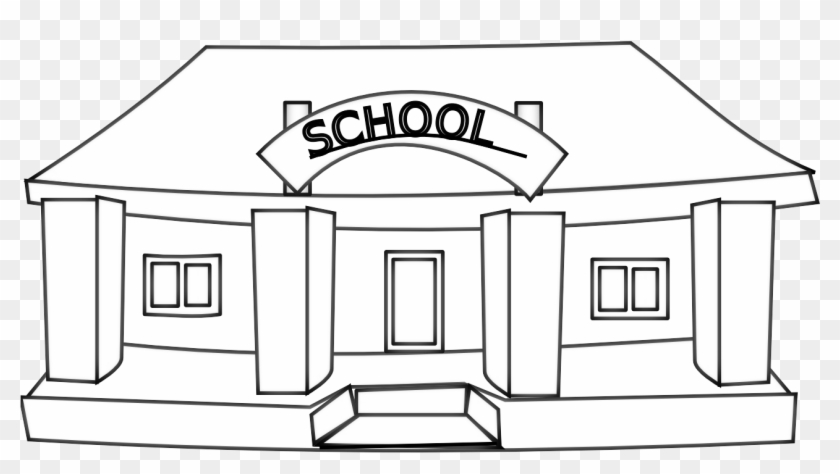 Clip Art Black And White - School Clipart Black And White Png ...