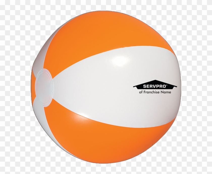 Personalized 16" Beach Ball - Orange And White Beach Ball, HD Png