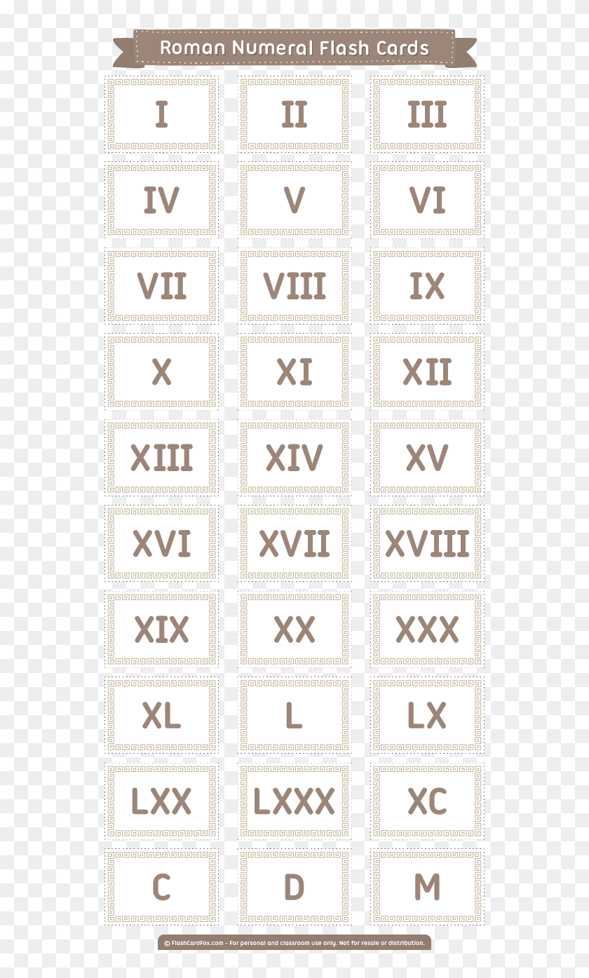 Free Printable Roman Numeral Flash Cards Hemophilia Punnett