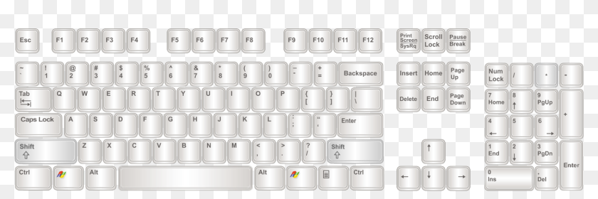 Download Transparent Png - Keyboard Stencil, Png Download - 1694x485 ...