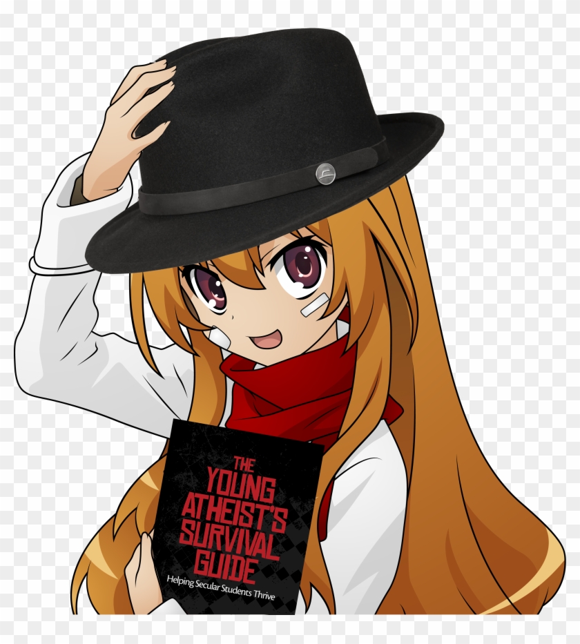 45531707 - > - Anime Girl Wearing Fedora, HD Png Download - 2988x3179 ...