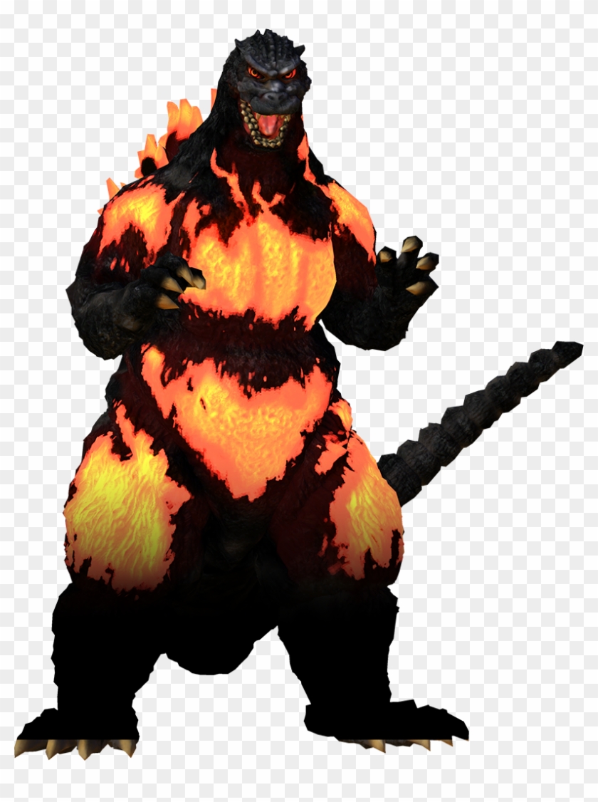 Godzilla Heisei - Burning Godzilla Png, Transparent Png - 814x1046 ...