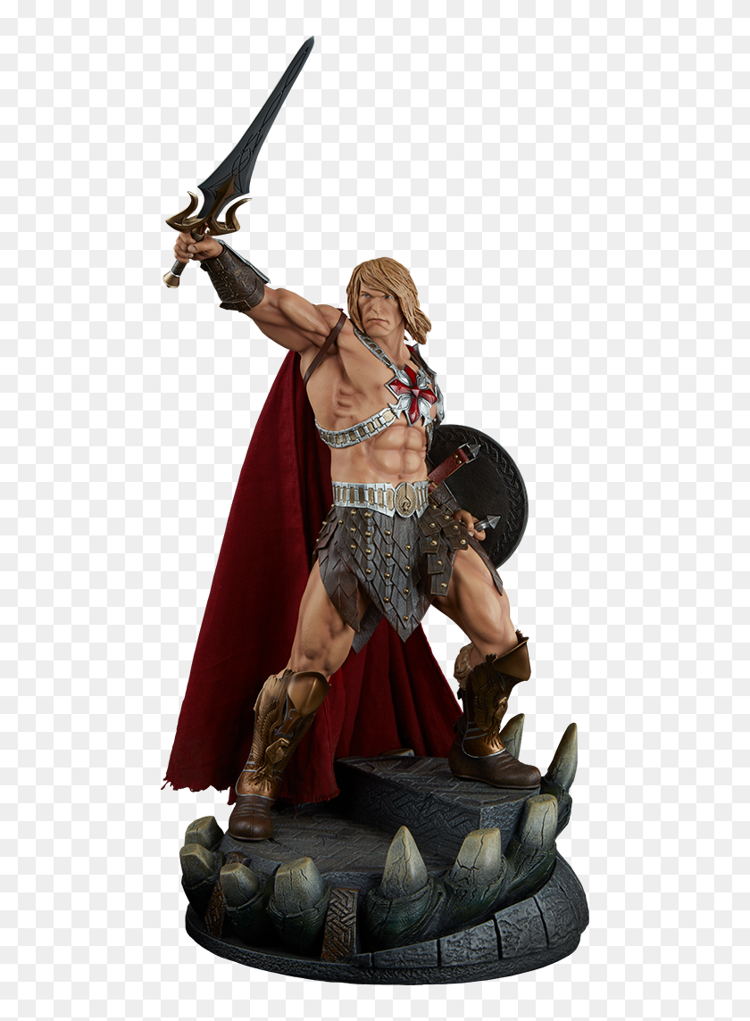 Heman Statue - He Man Premium Format, HD Png Download - 480x1064 ...