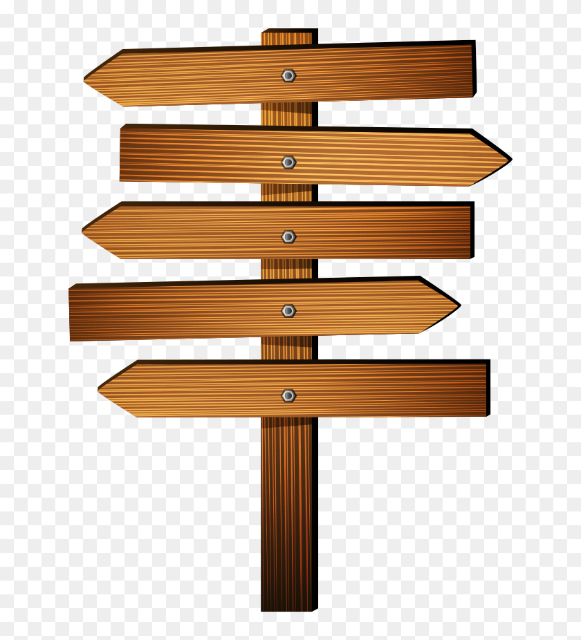 Cartoon Wood Sign Png - Arrow Sign Vector Png, Transparent Png ...