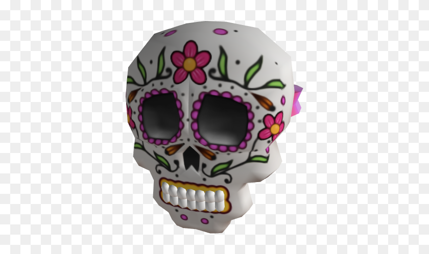 Día De Muertos Máscara - Skull, HD Png Download - 675x615 (#5604276 ...