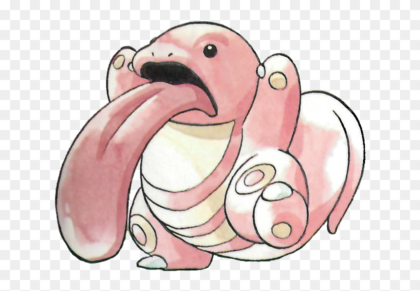 Find hd Lickitung Pokemon Red And Green Official Art - Lickitung Gen 1 Art,...