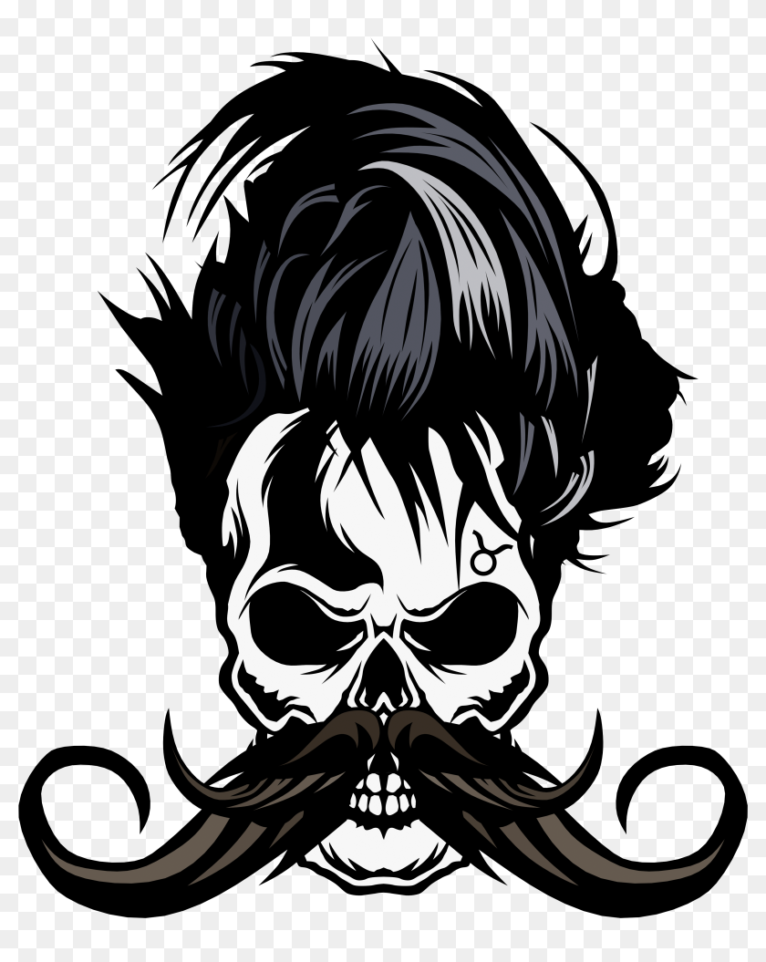 tee design barber shop moustache crane vector art dessin tete de mort barbue hd png download 3624x4368 5861956 pinpng pinpng