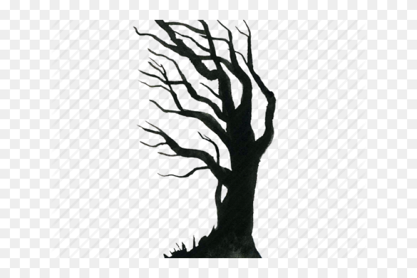 Scary Tree Silhouette Png, Transparent Png - 640x480 (#5894577) - Pinpng