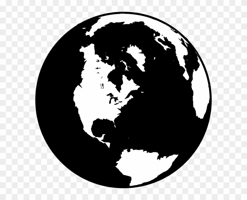 Black And White Globe Clip Art At Clipart Library - Black And White ...