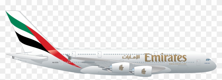 Transport - Planes - A380 Emirates Png, Transparent Png - 3500x1104 ...