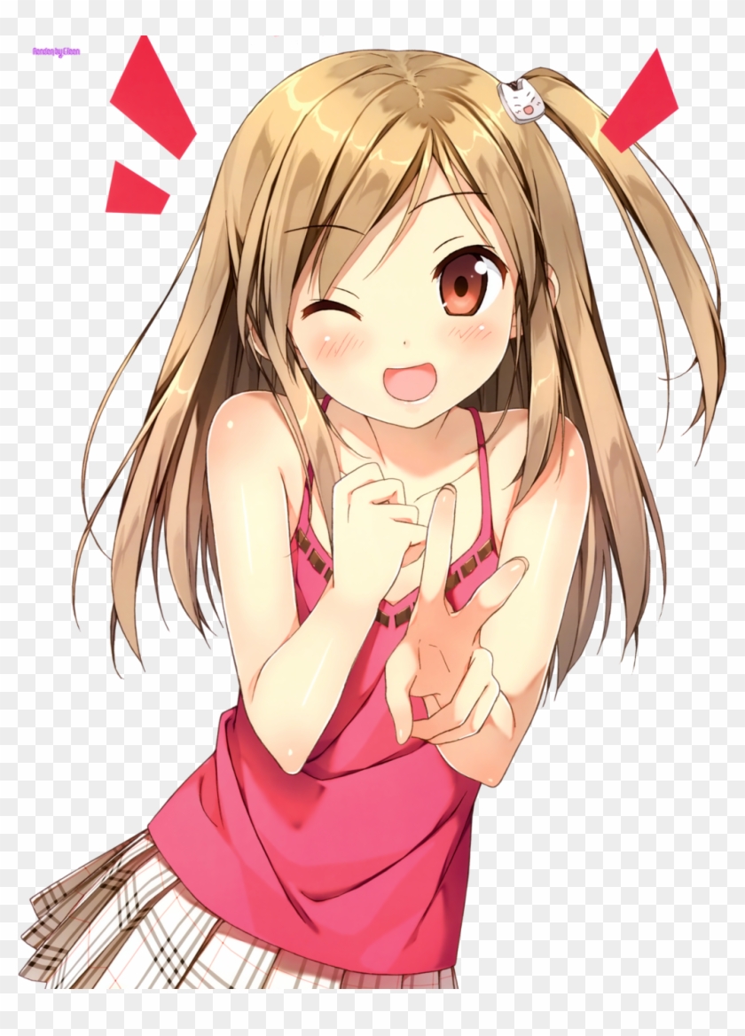 Anime Girl Png File - Anime Girl Eyes Happy, Transparent Png ...