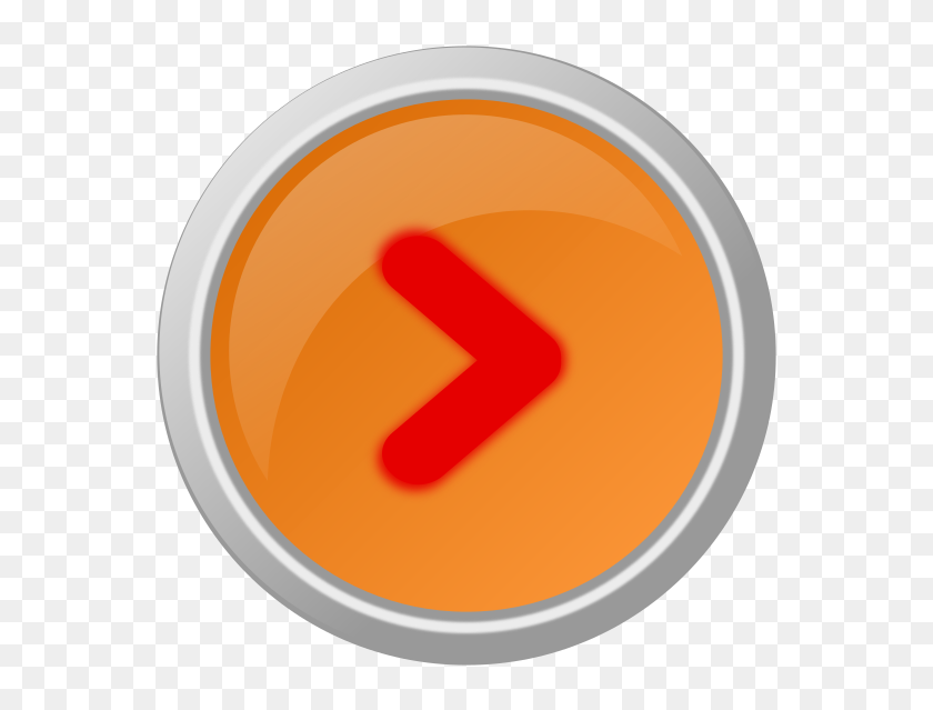 Orange Arrow Red Right Centered Clip Art - Circle, HD Png Download ...