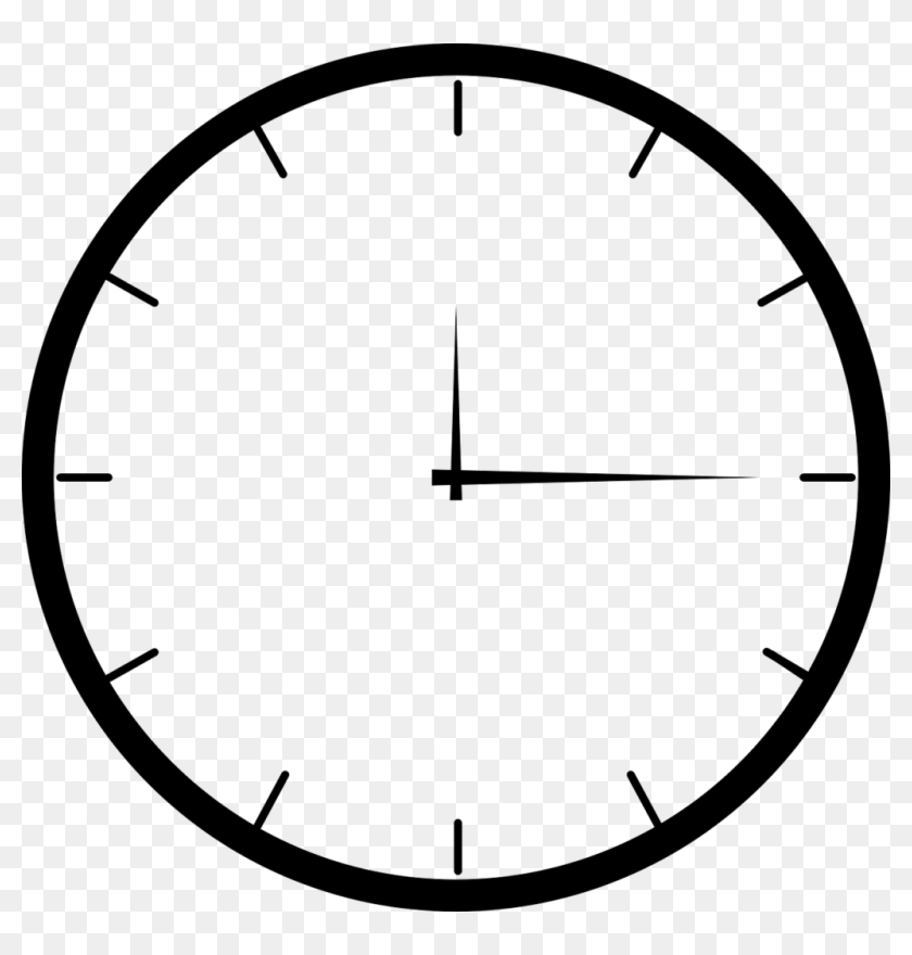 Oval Drawing Clock - Draw A Wall Clock, Hd Png Download - 1024x1024 